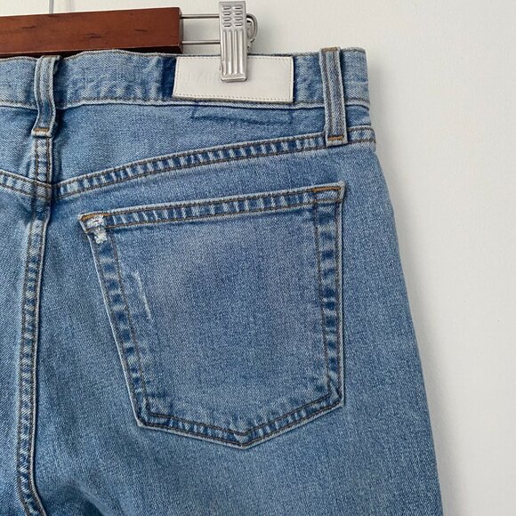 Re/Done Originals Straight Skinny Jeans Light Wash - Picture 14 of 16